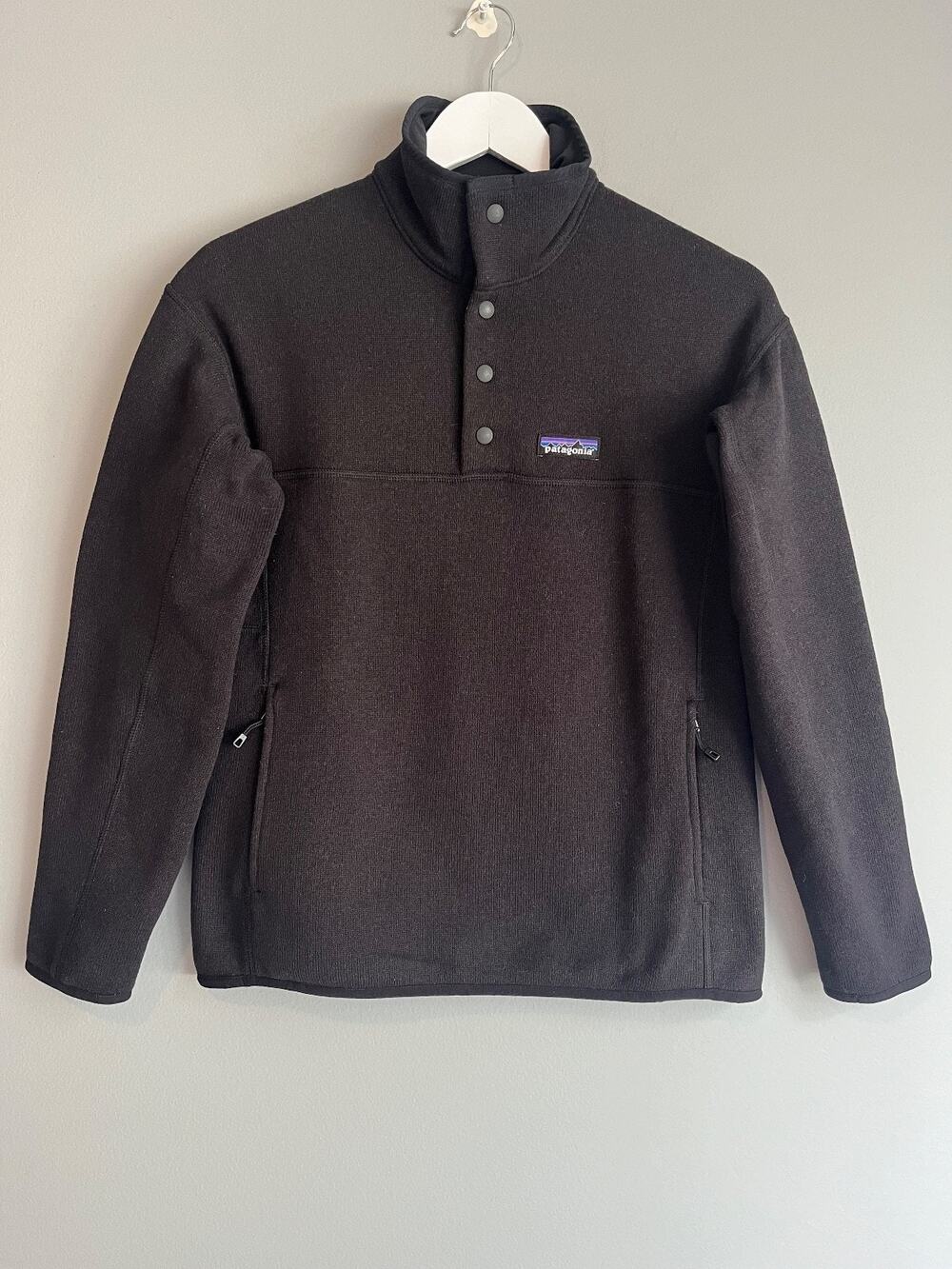 Patagonia Better Sweater Snap-T Pullover Fleece Black Women's S Gorpcore Outdoor